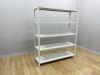 スチールラック 軽量 セミボルトレス 天地5段 63型 A型オープン棚