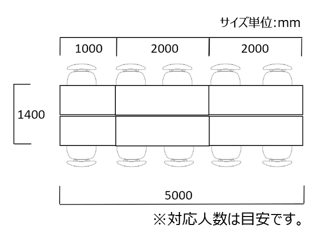 フリーアドレスデスク ワークヴィスタ+ 6枚天板 両面タイプ[コクヨ