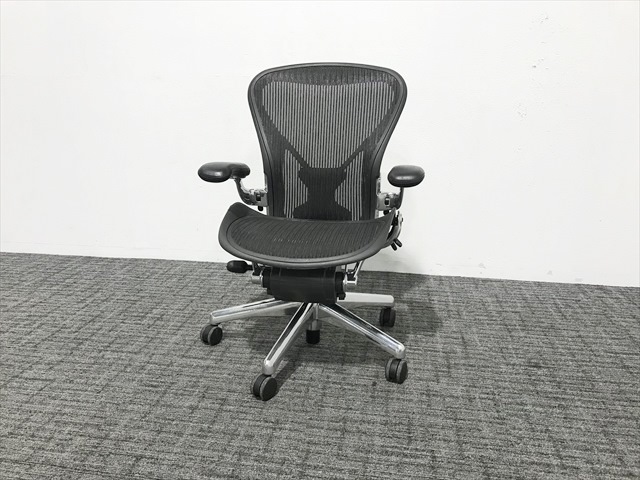 HermanMiller/ハーマンミラーのアーロンチェア Bタイプ フルサポート ポスチャーフィット AE113AFB-0023  PJCDBB3D01[HermanMiller/ハーマンミラー][中古]|オフィスチェア-チェア オフィス家具（中古）通販ならHappy（ハッピー）